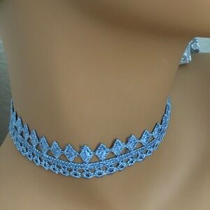 NWOT Blue Lace Choker